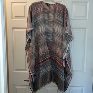 NWOT Cejon Open Wrap Poncho Sweater